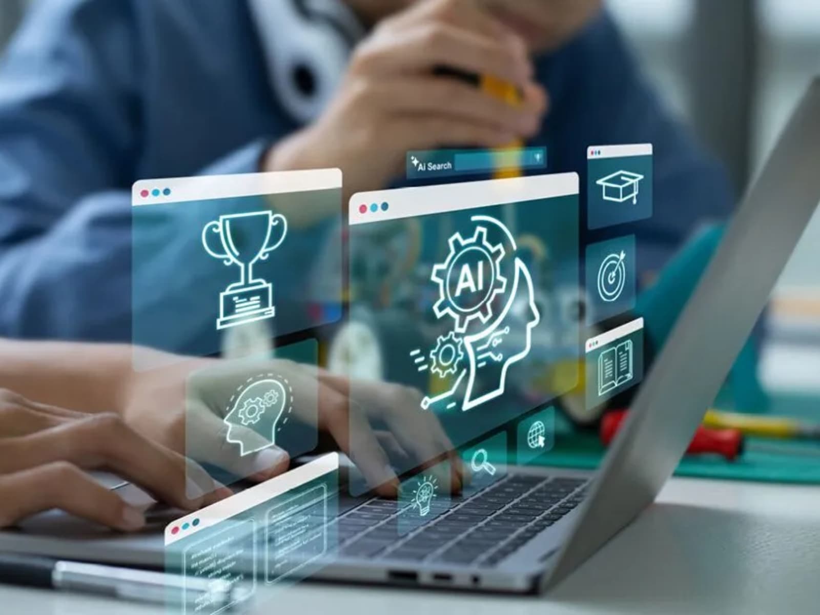 AI tutoring system adapting to student needs